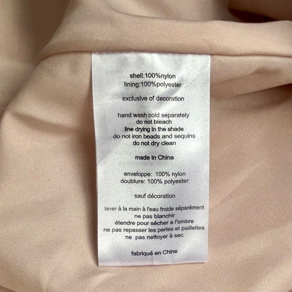 Jules & Cleo Rose Gold Strapless Sequin Corset A-Line Dress Slit Sparkle Glitter - Picture 12 of 13